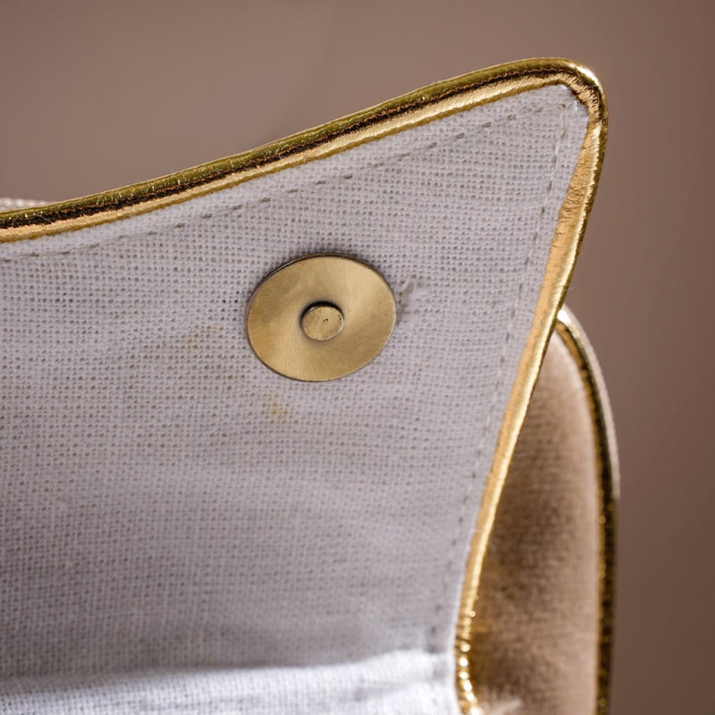 Luxe Velvet Sleek Laptop Bag Beige 14 x 10.5 Inch