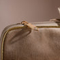 Luxe Velvet Sleek Laptop Bag Beige 14 x 10.5 Inch