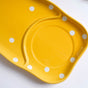 Dots Soup Plate Yellow - Ceramic platter, serving platter, fruit platter | Plates for dining table & home decor