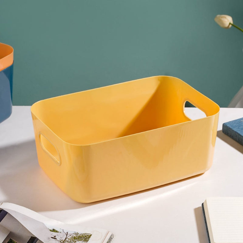 Essentials Storage Basket Yellow Set Of 2 11 Inch - Basket | Organizer | Kitchen basket | Storage basket