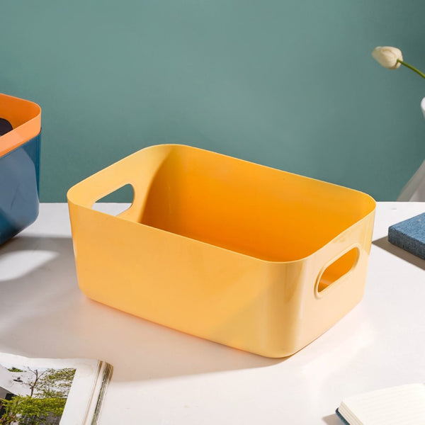 Essentials Storage Basket Yellow Set Of 2 11 Inch - Basket | Organizer | Kitchen basket | Storage basket