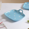 Dots Square Baking Dish Blue - Ceramic platter, serving platter, fruit platter | Plates for dining table & home decor