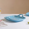 Dots Square Baking Dish Blue - Ceramic platter, serving platter, fruit platter | Plates for dining table & home decor