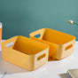 Essentials Storage Basket Yellow Set Of 2 11 Inch - Basket | Organizer | Kitchen basket | Storage basket