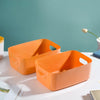 Multipurpose Storage Basket Orange Set Of 2 11 Inch - Basket | Organizer | Kitchen basket | Storage basket