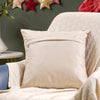 Plaid Velvet Throw Cushion Cover 16 X 16 Inch