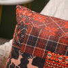Plaid Velvet Throw Cushion Cover 16 X 16 Inch