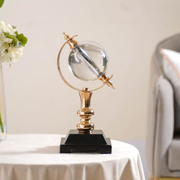 Luminous Crystal Ball Showpiece With Stand