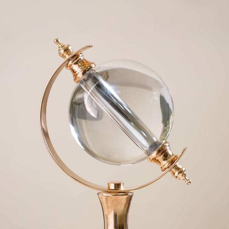 Luminous Crystal Ball Showpiece With Stand
