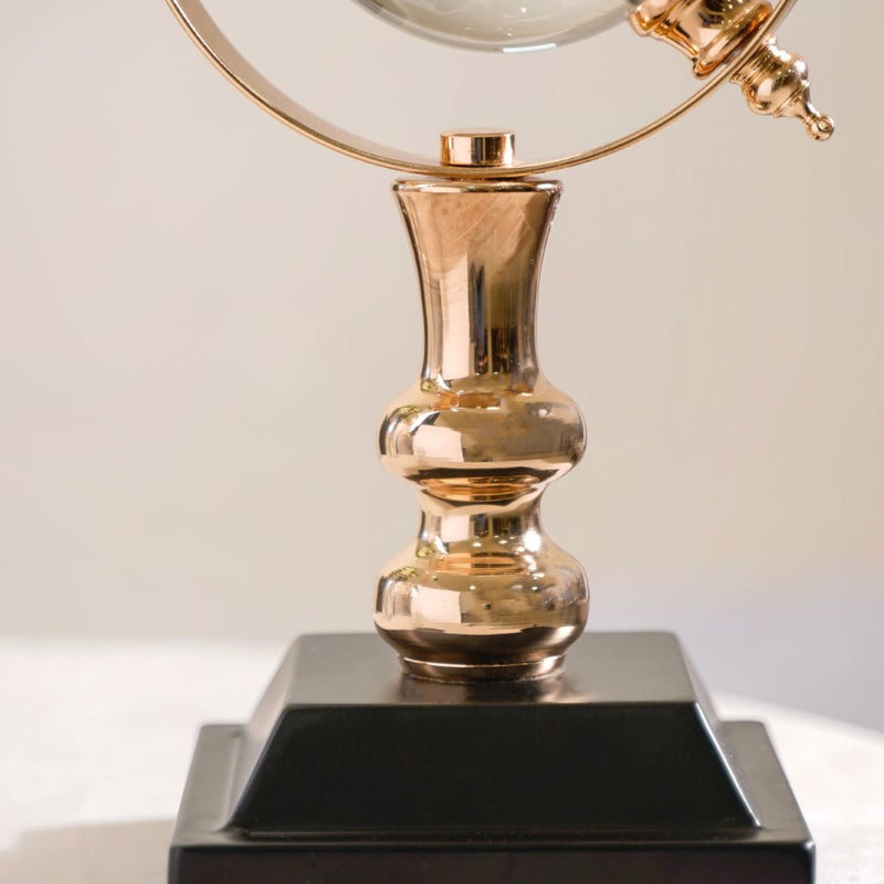 Luminous Crystal Ball Showpiece With Stand