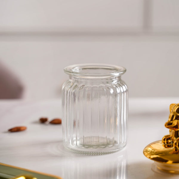 Glass Jar With Elephant Lid - Jar
