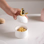 Bird Ceramic Canister White