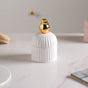 Bird Ceramic Canister White