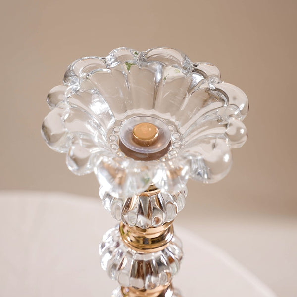 Crystal Luxury Candle Stand Set Of 2