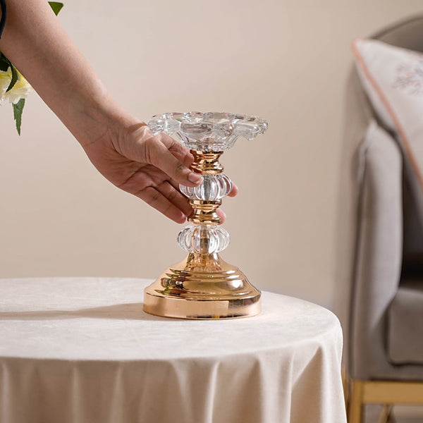 Crystal Luxury Candle Stand Set Of 2