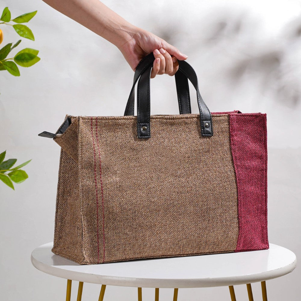 Jute Lunch Bag - Buy Jute Lunch Bags For Office | Nestasia