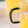 Juice Glass Jug, Cup And Tray Set Of 6 - Tea set, glass jug set, glassware set | Drinkware set for Dining table & Home decor