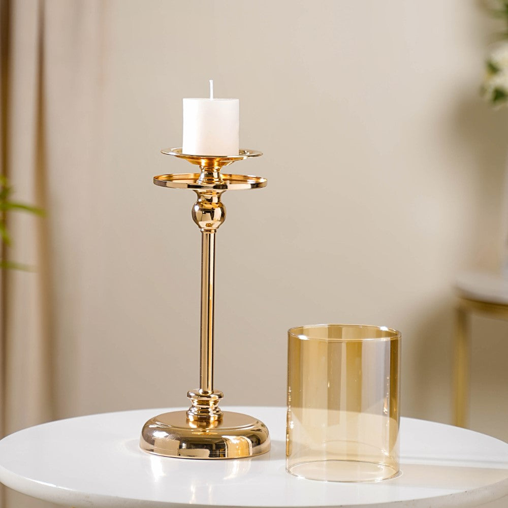 Hurricane Metal Candle Holder Stand Set Of 3 Online - Premium