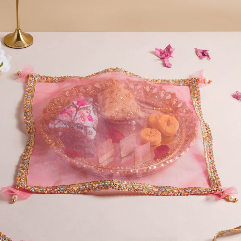 Tray Cover Pink Set Of 2