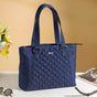 Diamond Textured Denim Tote Bag 16 X 13 Inch