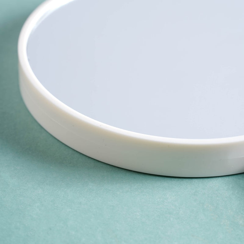 Modern Double Sided Handheld Mirror White - Handheld mirror: Buy mirror online | Mirror for dressing table and room decor