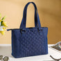 Diamond Textured Denim Tote Bag 16 X 13 Inch