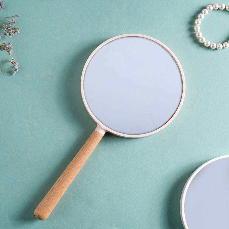 Modern Two Sided Handheld Mirror Baby Pink - Handheld mirror: Buy mirror online | Mirror for dressing table and room decor