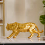 Royal Tiger Figurine Gold - Showpiece | Home decor item | Room decoration item