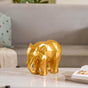 Abstract Elephant Figurine Gold - Showpiece | Home decor item | Room decoration item