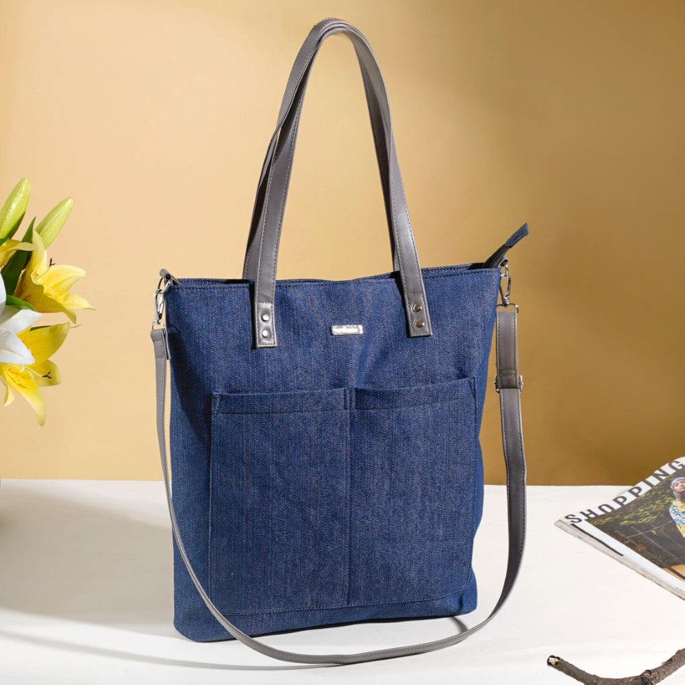 Denim Tote Bag Online - Premium Tote Bag | Nestasia