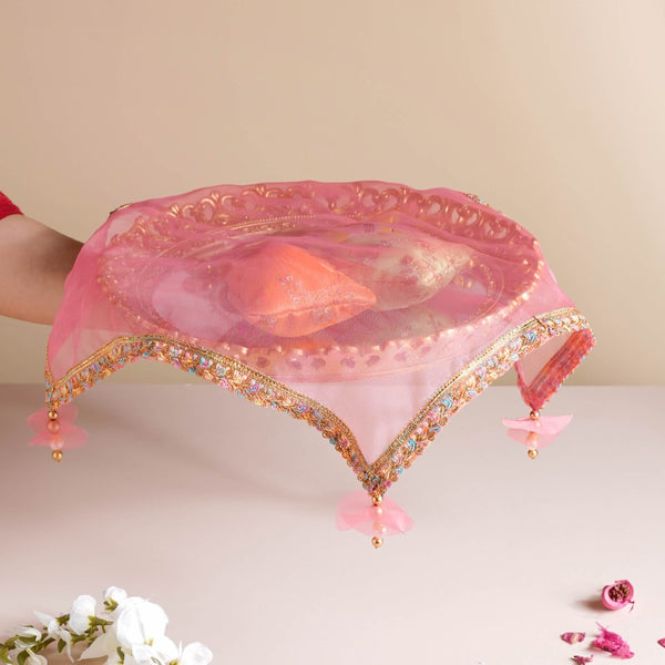 Tray Cover Pink Set Of 2