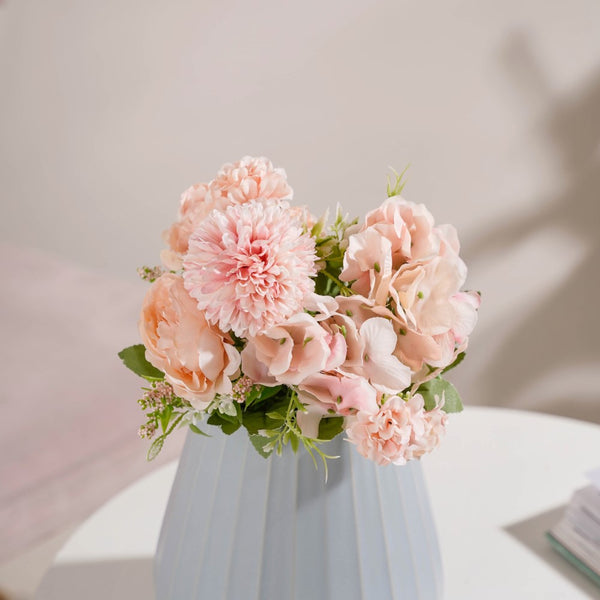 Artificial Flower Bunch Peony Light Pink - Artificial flower | Home decor item | Room decoration item
