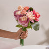 Rose Bouquet Peach And Purple - Artificial flower | Flower for vase | Home decor item | Room decoration item