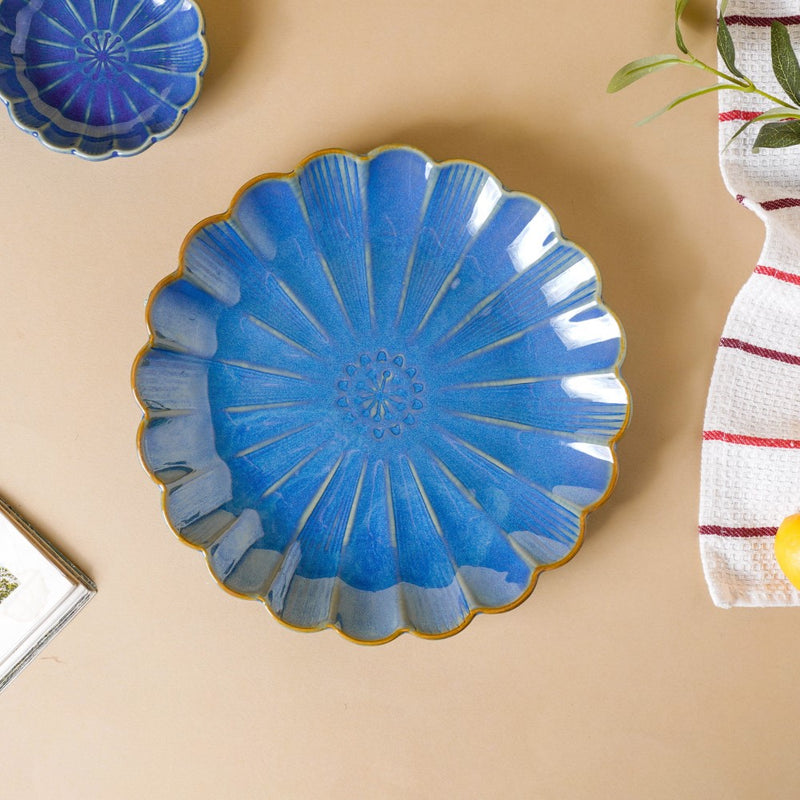 Ocean Blue 27 Piece Dinner Set For 6