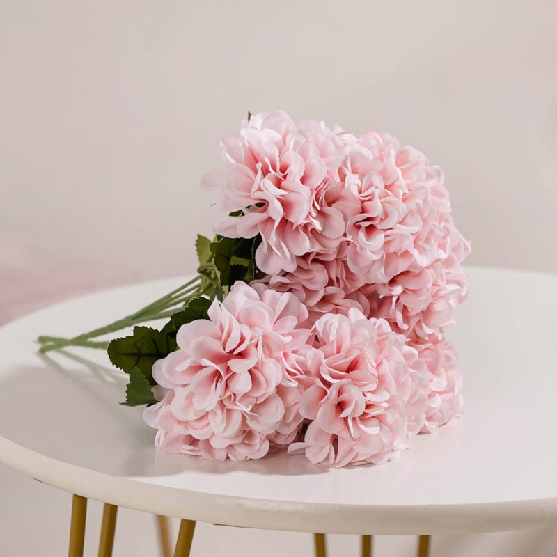 Artificial Chrysanthemum Bouquet Pink Set Of 2 - Artificial flower | Home decor item | Room decoration item