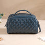 Multipurpose Quilted Makeup Pouch Bluish Grey