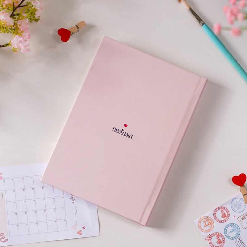 Focused And Fabulous Hardbound Doodle Diary Pink 5.9 X 8.2 Inch