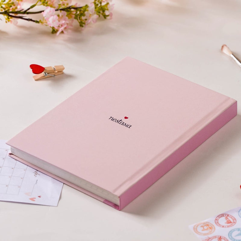 Focused And Fabulous Hardbound Doodle Diary Pink 8.2 X 5.9 Inch