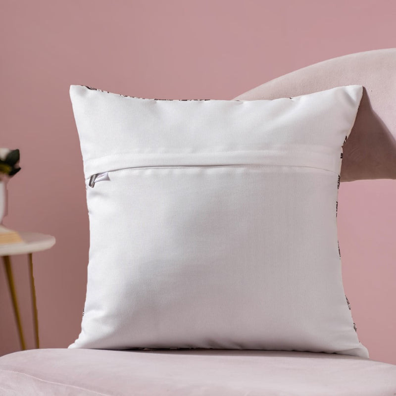 Hand Embroidered Spring Floral Cushion Cover 16 x 16 Inch