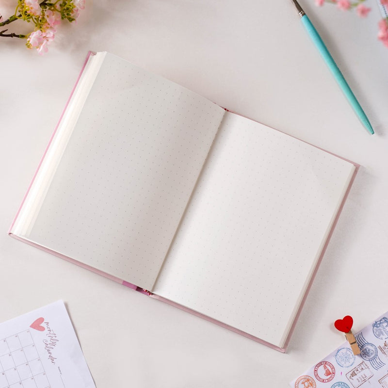 Focused And Fabulous Hardbound Doodle Diary Pink 8.2 X 5.9 Inch