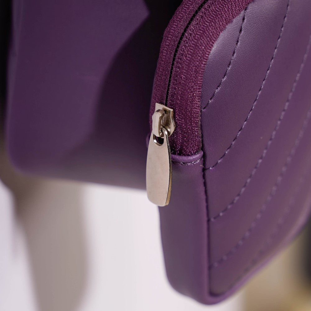 Liz Claiborne Purple Pebbled Vegan Leather Purse Shoulder Tote Hand Bag |  eBay
