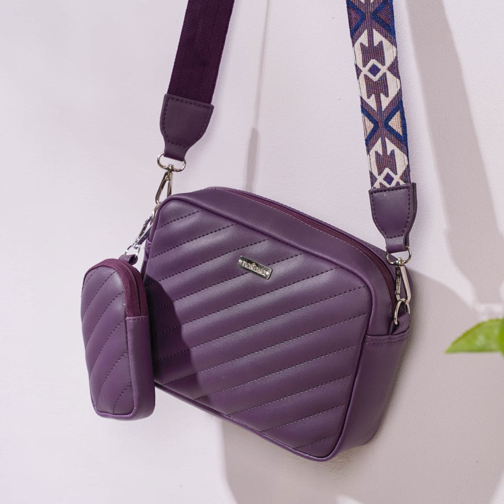 Sling Bag For Women Purple Online - Premium Sling Bag | Nestasia