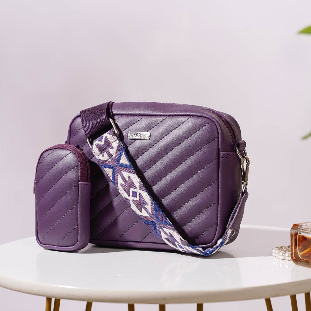Sling Bag For Women Purple Online Premium Sling Bag Nestasia