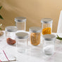 Glass Storage Jars With Lid Set Of 6 Large 400ml - Jar