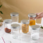 Glass Storage Jars With Lid Set Of 6 Large 400ml - Jar