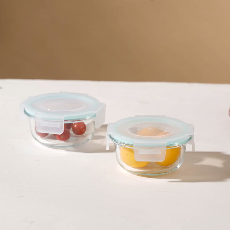 Lunch Box Set Of 4 With Velvet Lunch Bag - Lunch box