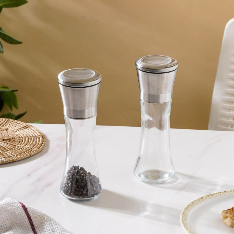 Manual Pepper Grinder Set Of 2 200ml - Kitchen Tool