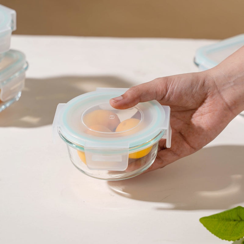 Lunch Box Set Of 4 With Velvet Lunch Bag - Lunch box