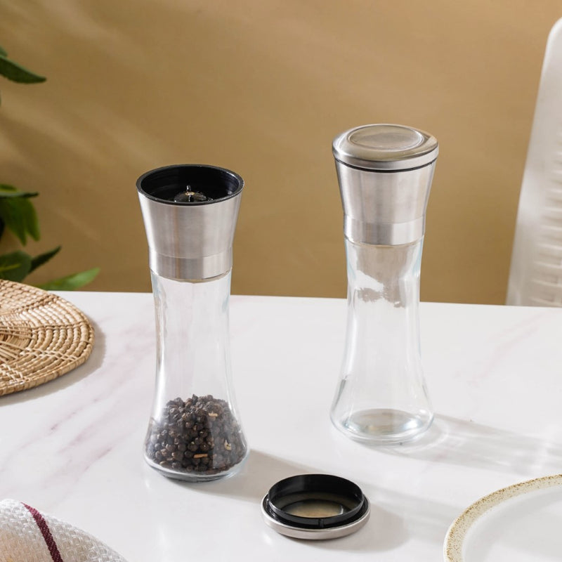 Manual Pepper Grinder Set Of 2 200ml - Kitchen Tool