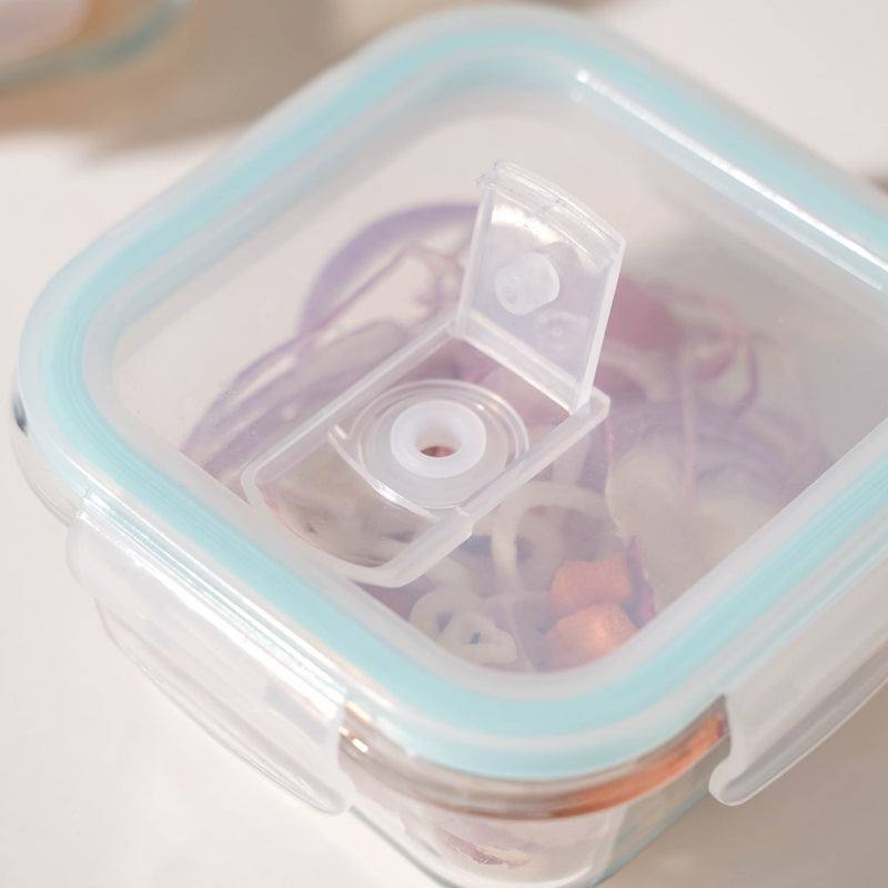 Lunch Box Set Of 4 With Velvet Lunch Bag - Lunch box